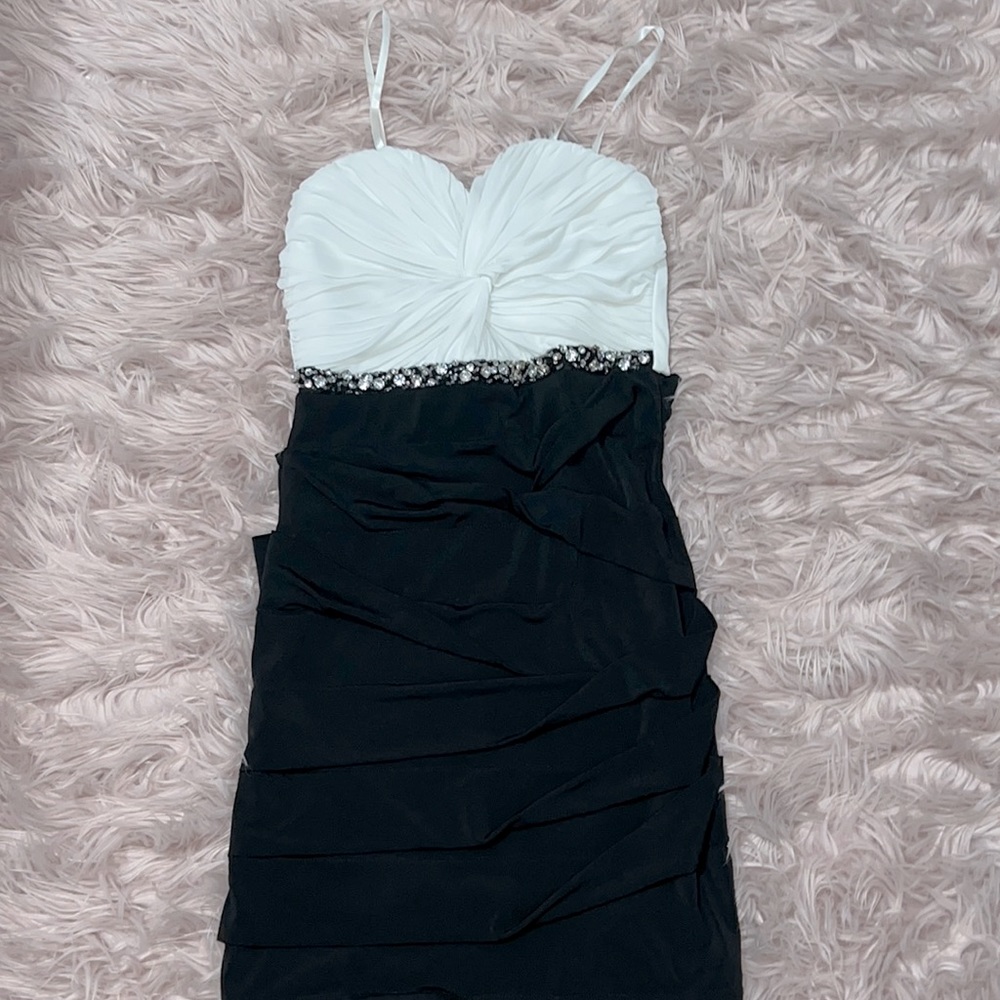White Strap Party Dress